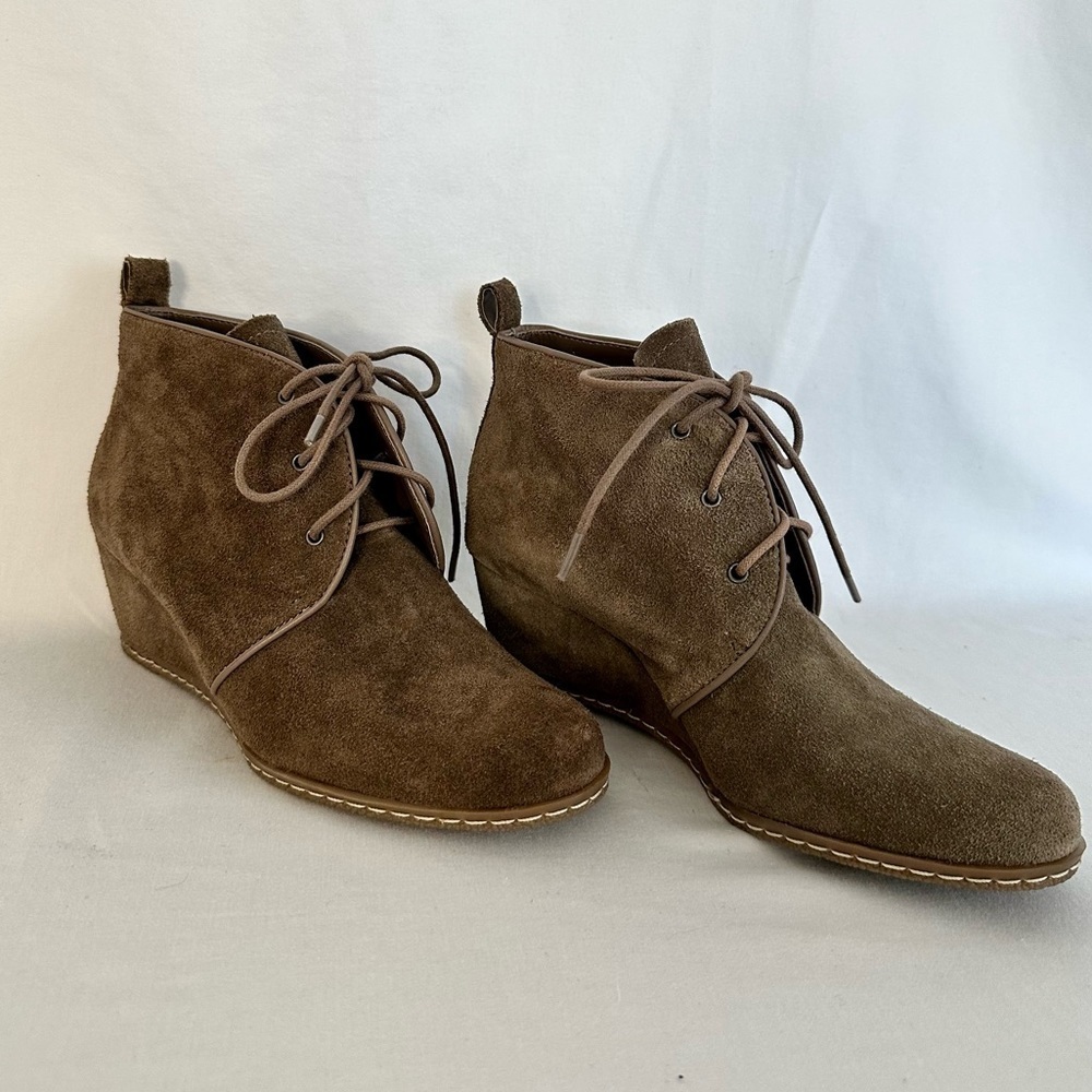 {Franco Sarto} suede wedge booties